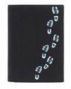 oxmox New Cryptan RFID Protect Kombibörse Footsteps Print Cyan Black