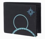 oxmox New Cryptan RFID Protect Querscheinbörse Windrose Print Cyan Black