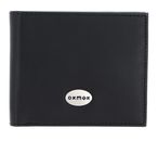 oxmox Leather RFID Protect Querscheinbörse Black