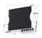 oxmox Leather RFID Protect Querscheinbörse Lizard Embossed Black