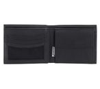 oxmox Leather RFID Protect Querscheinbörse Lizard Embossed Black