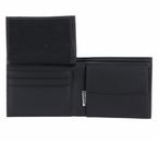 oxmox Leather RFID Protect Querscheinbörse Lizard Embossed Black