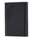 oxmox Leather RFID Protect Kombibörse Lizard Embossed Black