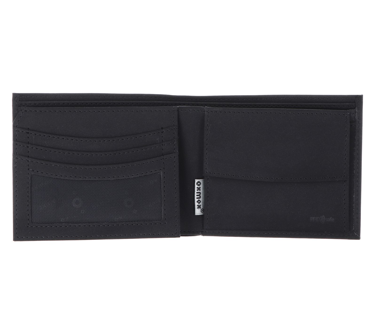 oxmox New Cryptan RFID Protect Querscheinbörse Footsteps Print Cyan Black oxmox New Cryptan RFID Protect Querscheinbörse Footsteps Print Cyan Black