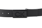 Calvin Klein Casual Plaque Belt 35MM W105 CK Black Calvin Klein Casual Plaque Belt 35MM W105 CK Black