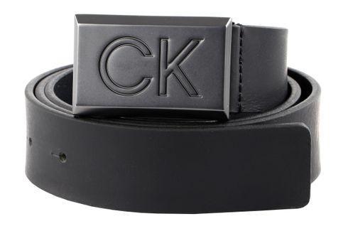 Calvin Klein Casual Plaque Belt 35MM W100 CK Black