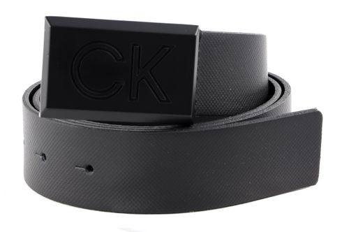 Calvin Klein Casual Plaque Belt 35MM W130 CK Black