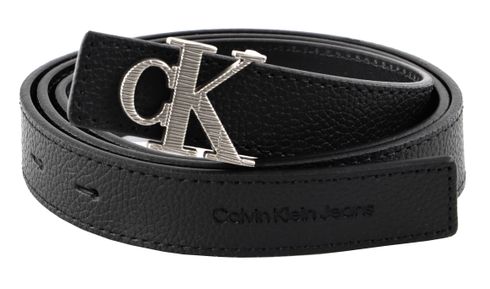 Calvin Klein CKJ Monogram Mono Hardware Belt 25MM W75 Black