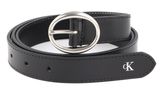 Calvin Klein CKJ Classic Round Belt 25MM W135 Black Calvin Klein CKJ Classic Round Belt 25MM W135 Black
