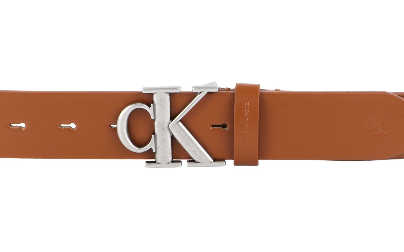 Calvin Klein CKJ Monogram Round Mono Plaque Belt 35MM W125 Cognac Calvin Klein CKJ Monogram Round Mono Plaque Belt 35MM W125 Cognac