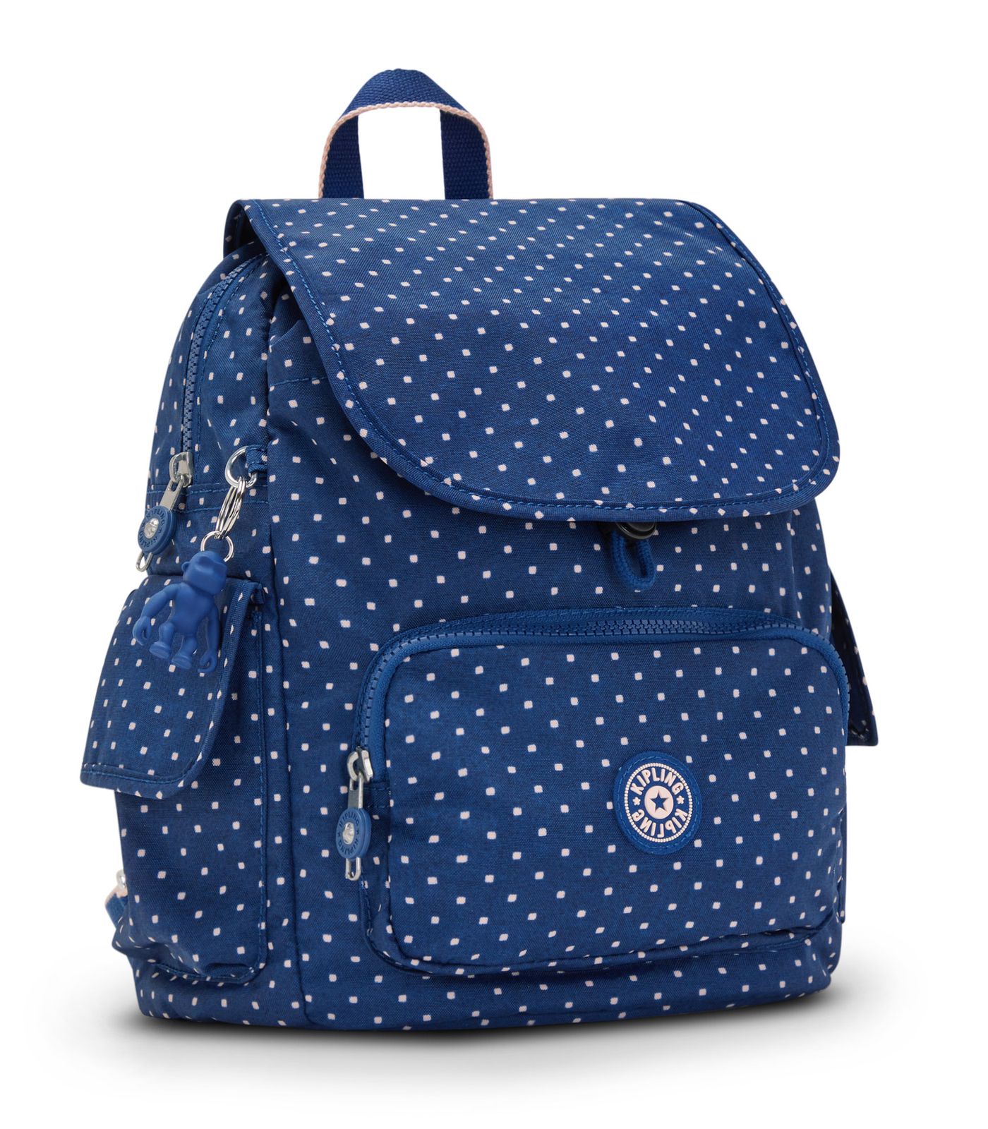 kipling Basic Print City Pack Mini Backpack S Soft Dot Blue kipling Basic Print City Pack Mini Backpack S Soft Dot Blue