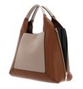 FURLA Gilda Tote Bag L Greige + Cognac h + Nero