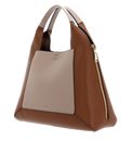 FURLA Gilda Tote Bag L Greige + Cognac h + Nero