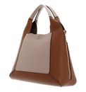 FURLA Gilda Tote Bag L Greige + Cognac h + Nero