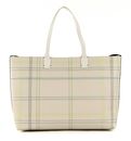 TOMMY HILFIGER Iconic Tommy Tote Check Feather White Check