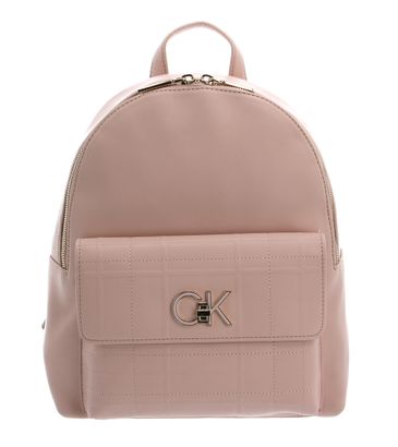 Calvin Klein Re-Lock Backpack With Flap Quilt Spring Rose