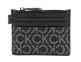 Calvin Klein Subtle Mono 6CC Holder With Zip Black Classic Mono Calvin Klein Subtle Mono 6CC Holder With Zip Black Classic Mono