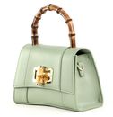 SEIDENFELT MANUFAKTUR Sorken Handbag Sage / Gold