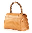 SEIDENFELT MANUFAKTUR Sorken Handbag Structure Tobacco / Gold