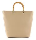 SEIDENFELT MANUFAKTUR Sorken Shopper Smooth Taupe / Gold SEIDENFELT MANUFAKTUR Sorken Shopper Smooth Taupe / Gold