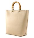 SEIDENFELT MANUFAKTUR Sorken Shopper Smooth Taupe / Gold SEIDENFELT MANUFAKTUR Sorken Shopper Smooth Taupe / Gold
