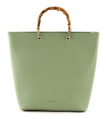 SEIDENFELT MANUFAKTUR Sorken Shopper Sage / Gold