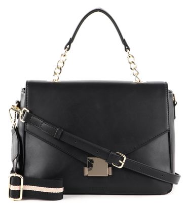 SEIDENFELT MANUFAKTUR Bjerka Handbag Black / Gold