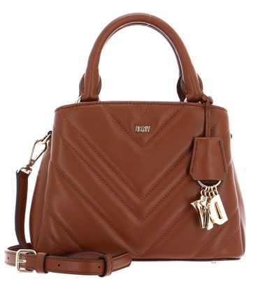 DKNY Paige Lamb Satchel S Caramel