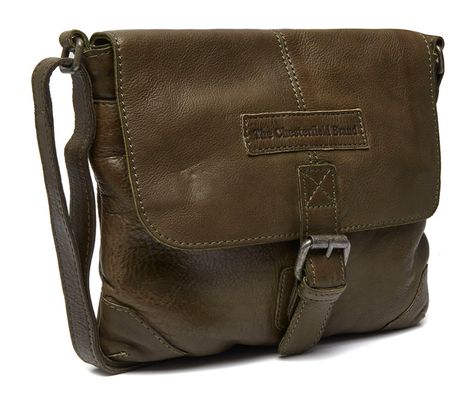 The Chesterfield Brand Cato Flapover Bag S Olive Green