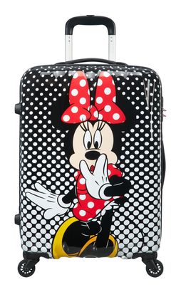 American Tourister Disney Legends Spinner 65 / 24 Alfatwist Trolley Minnie Mouse Polka Dot