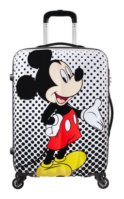 American Tourister Disney Legends Spinner 65 / 24 Alfatwist Trolley Mickey Mouse Polka Dot