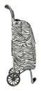 EPIC CityXShopping Trolley Ergo Shopping Trolley 46L Zebra