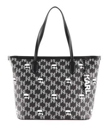 KARL LAGERFELD K / Ikonik CC Monogram Tote Black / Multi