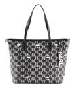 KARL LAGERFELD K / Ikonik CC Monogram Tote Black / Multi KARL LAGERFELD K / Ikonik CC Monogram Tote Black / Multi