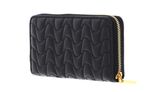 COCCINELLE Clivia Matelasse Zip Around Wallet Noir COCCINELLE Clivia Matelasse Zip Around Wallet Noir
