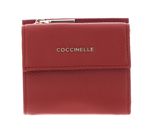 COCCINELLE Metallic Soft Mini Wallet Grainy Leather Acero COCCINELLE Metallic Soft Mini Wallet Grainy Leather Acero