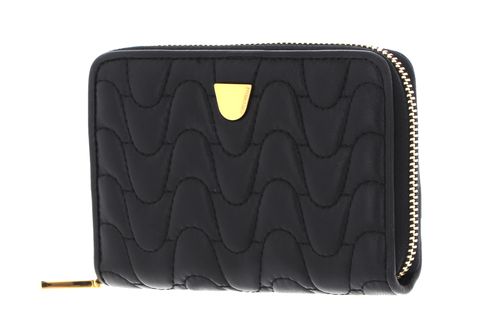 COCCINELLE Clivia Matelasse Zip Around Wallet Noir