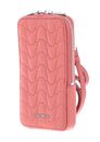 COCCINELLE Flor Matelasse Hi-Tech Phone Bag Camelia