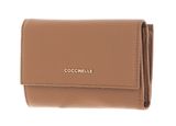 COCCINELLE Metallic Soft Wallet Grainy Leather Nocciola COCCINELLE Metallic Soft Wallet Grainy Leather Nocciola