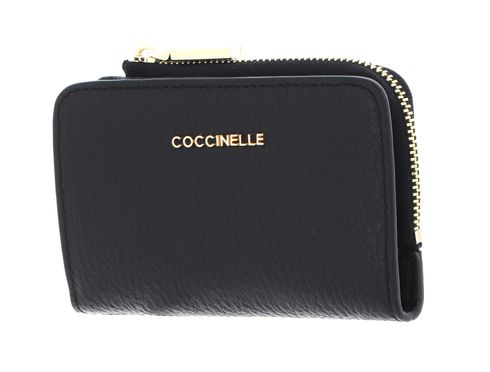 COCCINELLE Metallic Soft Credit Card Holder Noir