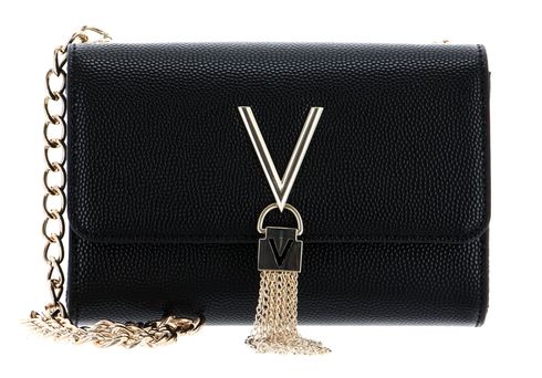 VALENTINO Divina Clutch Nero / Gold