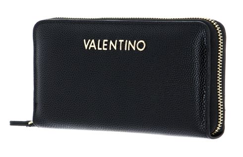 VALENTINO Divina Zip Around Wallet Nero / Gold