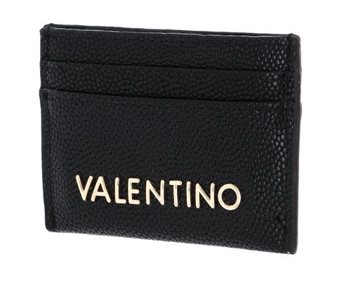 VALENTINO Divina Credit Card Case Nero / Gold