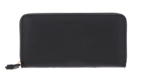 COCCINELLE Tassel Zip Around Wallet Noir
