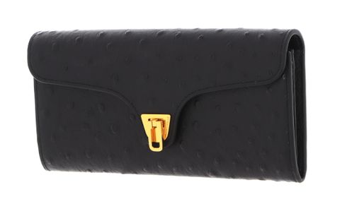 COCCINELLE Beat Ostrich Wallet Noir