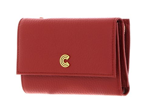 COCCINELLE Myrine Wallet Grained Leather Acero