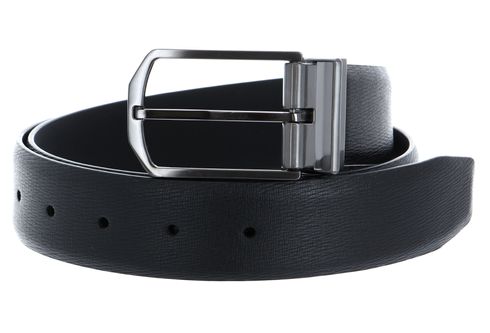 Calvin Klein Formal Adj Arched Square Epi Belt W80 CK Black - kürzbar