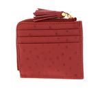 COCCINELLE Tassel Ostrich Credit Card Holder Acero COCCINELLE Tassel Ostrich Credit Card Holder Acero