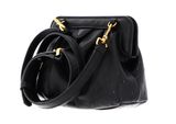COCCINELLE Diletta Ostrich Mini Bag Noir COCCINELLE Diletta Ostrich Mini Bag Noir