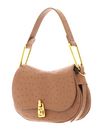 COCCINELLE Magie Ostrich Handbag Nocciola COCCINELLE Magie Ostrich Handbag Nocciola